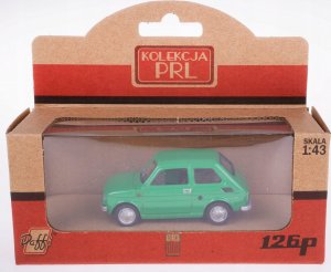 Daffi Pojazd PRL Fiat 126p Zielony 2