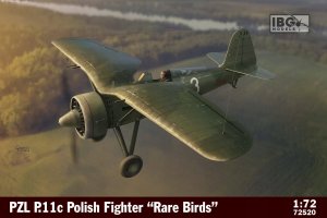 Ibg Model plastikowy PZL P.11c Polish Fighter in Rare Birds 1/72 1