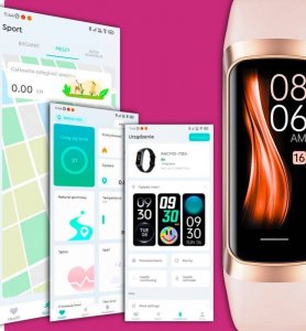 Smartwatch Rubicon SmartWatch Rubicon RNCF05 różowy 5