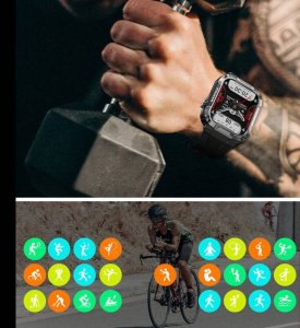 Smartwatch Rubicon RNCF07 Brązowy 4