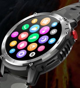 Smartwatch Rubicon RNCF08 Black Czarno-brązowy 7