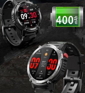 Smartwatch Rubicon RNCF08 Black Czarno-brązowy 9