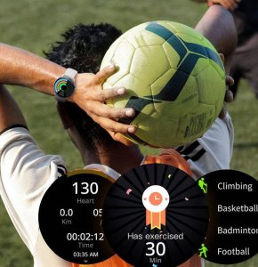 Smartwatch Rubicon RNCF10 Szary 11