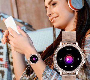 Smartwatch Rubicon RNCF19 Różowe złoto  (RNCF19) 10