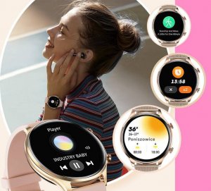 Smartwatch Rubicon SmartWatch Rubicon RNCF20 różowe złoto BT Call 11