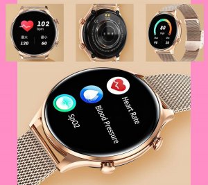 Smartwatch Rubicon SmartWatch Rubicon RNCF20 różowe złoto BT Call 8