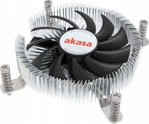 Chłodzenie CPU Akasa AKASA chladič CPU Extra Secure Ultra-Low Profile Aluminium Intel LGA1700 Thin Mini-ITX Cooler 2