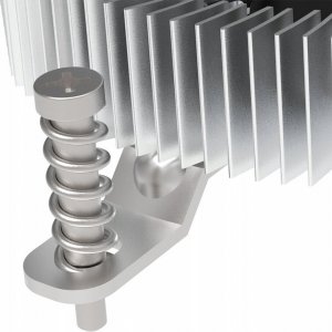 Chłodzenie CPU Akasa AKASA chladič CPU Extra Secure Ultra-Low Profile Aluminium Intel LGA1700 Thin Mini-ITX Cooler 4