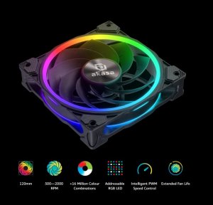 Wentylator Akasa SOHO AR12: Reverse Blade (AK-FN123) 7