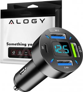 Ładowarka Alogy Ładowarka samochodowa Alogy Car Charger 66W 3x USB 1x USB-C Typ C Szybkie ładowanie Quick Charge QC 3.0 PD 1