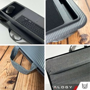 Alogy Stolik pod laptopa Podstawka uchwyt na telefon podkładka pod mysz do łóżka Alogy przenośne biurko z poduszkami 4