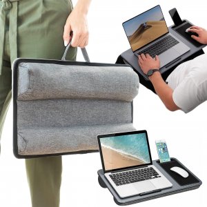 Alogy Stolik pod laptopa Podstawka uchwyt na telefon podkładka pod mysz do łóżka Alogy przenośne biurko z poduszkami 6
