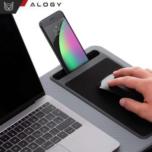 Alogy Stolik pod laptopa Podstawka uchwyt na telefon podkładka pod mysz do łóżka Alogy przenośne biurko z poduszkami 7