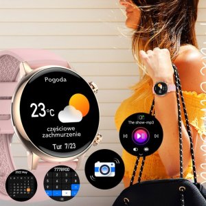 Smartwatch Rubicon RNCF09 Różowy  (RNCF09) 9