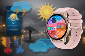 Smartwatch Rubicon RNCF10 Różowy 9