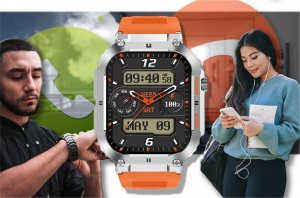 Smartwatch Gravity GT6-4 Pomarańczowy 10