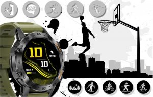 Smartwatch Gravity GT9-12 Zielony 12
