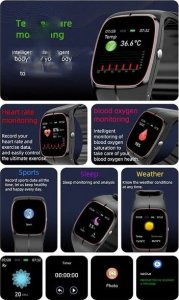 Smartwatch Active Band P20 Czarny 11