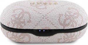 Słuchawki Guess Guess Słuchawki Bluetooth Gutwsp4Egp Tws + Stacja Dokująca Enc Różowy/Pink 4G Metal 2