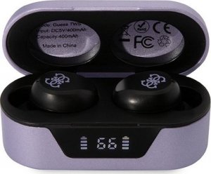 Słuchawki Guess GUTWST31EU liliowe 2