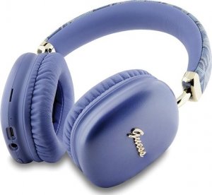 Słuchawki Guess Metallic Script Logo fioletowe (GUBHK1GCTCSU) 2