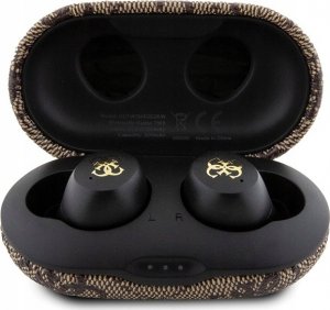 Słuchawki Guess GUTWSP4EGW brązowe 2