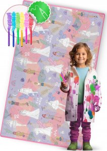 Ricokids Mata piankowa do kolorowania zwijana 200 x 120 x 0,3 cm Ricokids RK-343 4