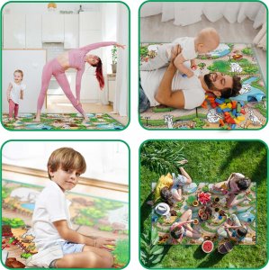 Ricokids Mata piankowa do kolorowania zwijana 200 x 120 x 0,3 cm Ricokids RK-343 11