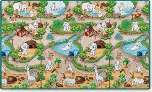 Ricokids Mata piankowa do kolorowania zwijana 200 x 120 x 0,3 cm Ricokids RK-343 3