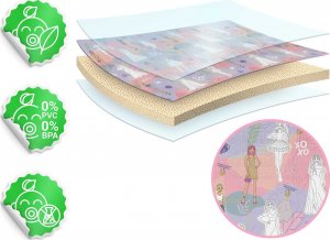 Ricokids Mata piankowa do kolorowania zwijana 120 x 90 x 0,3 cm Ricokids RK-344 12