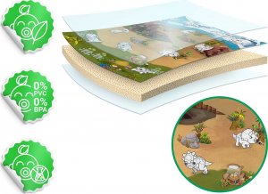 Ricokids Mata piankowa do kolorowania zwijana 120 x 90 x 0,3 cm Ricokids RK-344 11