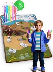 Ricokids Mata piankowa do kolorowania zwijana 120 x 90 x 0,3 cm Ricokids RK-344 4