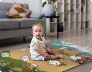 Ricokids Mata piankowa do kolorowania zwijana 120 x 90 x 0,3 cm Ricokids RK-344 10