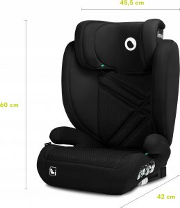 Fotelik samochodowy Lionelo FOTELIK HUGO I-SIZE BLACK CARBON 15-36KG 100-150CM 13