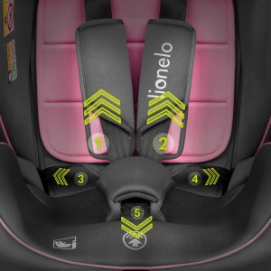 Fotelik samochodowy Lionelo FOTELIK SAMOCHODOWY OBROTOWY BASTIAAN I-SIZE 0-36KG 40-150CM PINK BABY 5