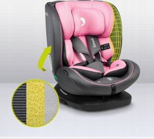 Fotelik samochodowy Lionelo FOTELIK SAMOCHODOWY OBROTOWY BASTIAAN I-SIZE 0-36KG 40-150CM PINK BABY 7