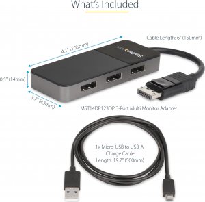 HUB USB StarTech Rozgałęziacz DisplayPort  (MST14DP123DP) 11