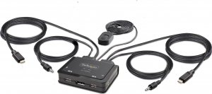 Adapter USB StarTech Cable StarTech KVM 2-Port USB-C DP Switch 4K 1