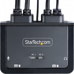 Przełącznik StarTech Cable StarTech KVM 2-Port USB-C DP Switch 4K 7