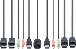 Adapter USB StarTech KVM StarTech 2-Port DP Switch 4K USB + Audio 6