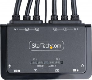 Adapter USB StarTech KVM StarTech 2-Port DP Switch 4K USB + Audio 7