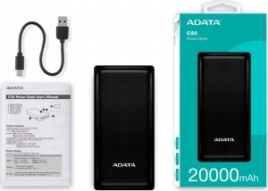 Powerbank ADATA C20 20000mAh Czarny 6