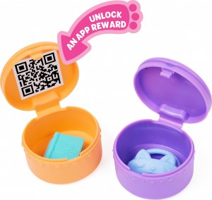 Polly Pocket Koci Domek Gabi - Magiczne Pomieszczenia do Domku Sypialnia + figurka kotka (GXP-912216) 5