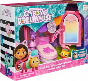 Polly Pocket Koci Domek Gabi - Magiczne Pomieszczenia do Domku Sypialnia + figurka kotka (GXP-912216) 7