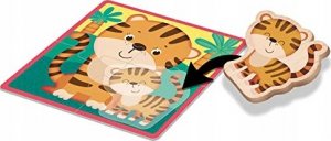 Spin Master Montessori Puzzle drewniane ze zwierzętami 4