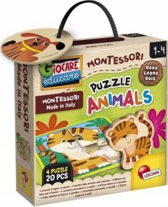 Spin Master Montessori Puzzle drewniane ze zwierzętami 5