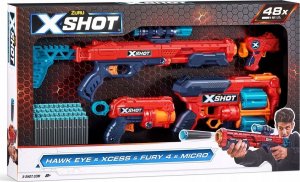 Zuru Zestaw wyrzutni Excel Combo Hawk + Xcess + Fury 4 + Micro 10