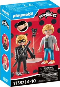 Playmobil Zestaw figurek Miraculum 71337 Adrien i Czarny Kot 1