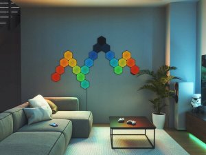 Kinkiet Nanoleaf Nanoleaf Shapes Hexagons Expansion Pack - dodatkowe panele świetlne (3 panele świetlne) (black) 3