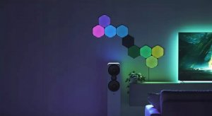 Kinkiet Nanoleaf Nanoleaf Shapes Hexagons Expansion Pack - dodatkowe panele świetlne (3 panele świetlne) (black) 5
